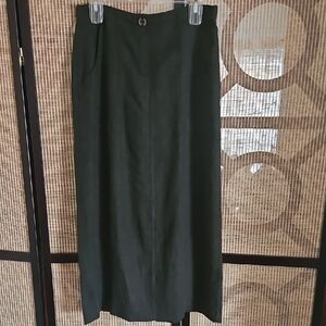 Chic Forest Green Maxi Skirt